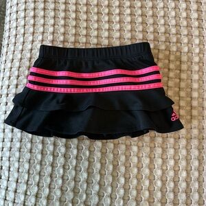 Adidas Black Skirt with Pink Stripes